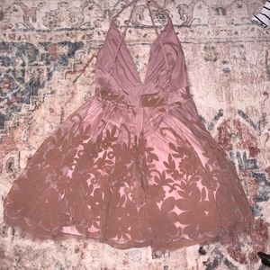 V Neck Cocktail Dress by LUXXEL